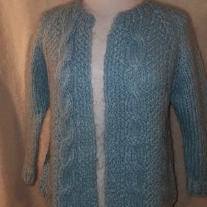 Vintage mohair knit cardigan stunning sweater